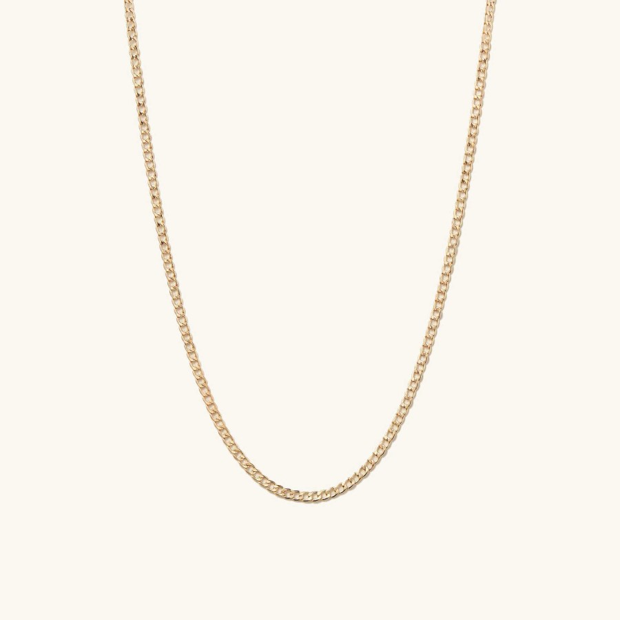 Necklaces | Mejuri Flat Curb Chain Necklace