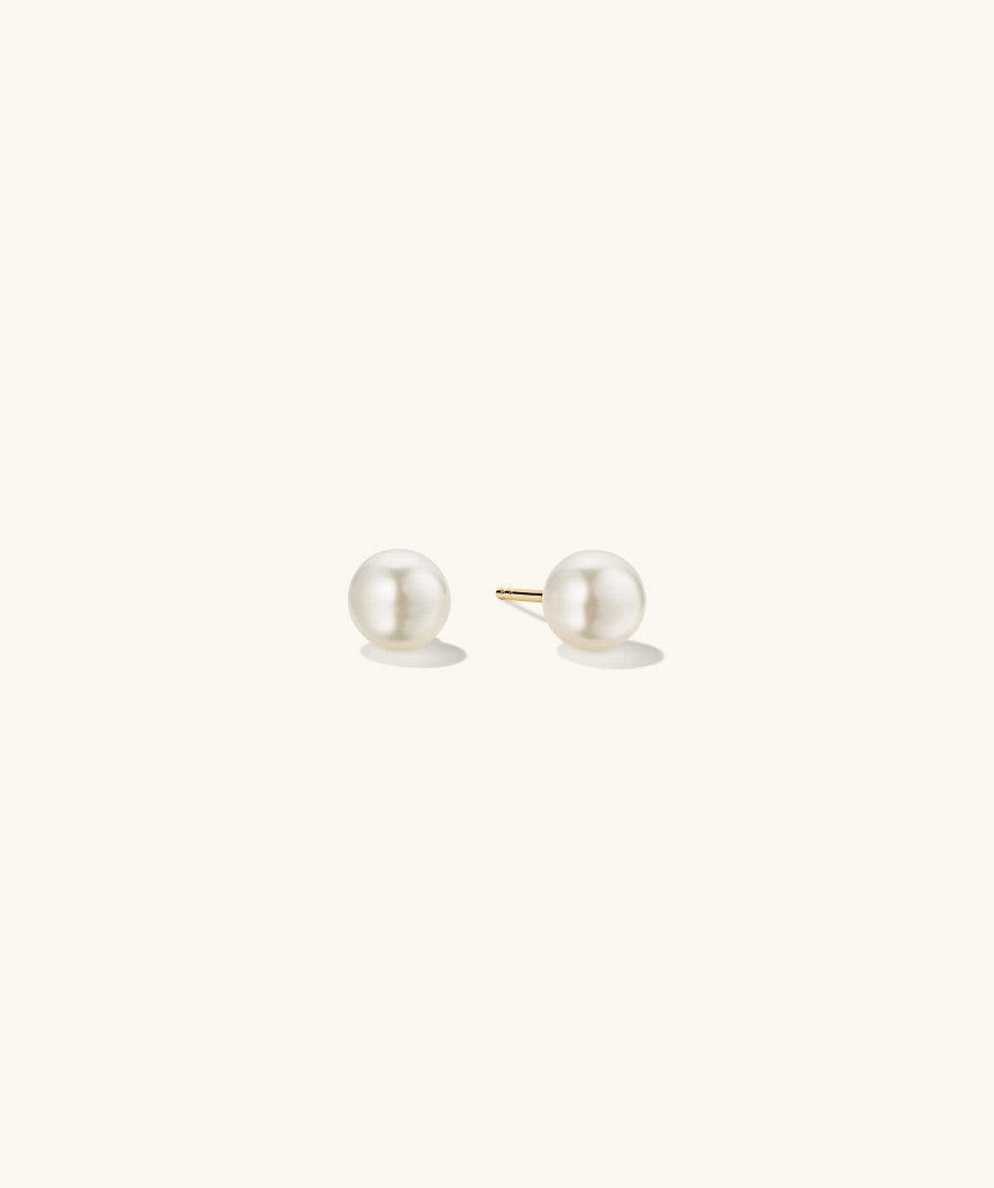 Earrings | Mejuri Pearl Oversized Studs