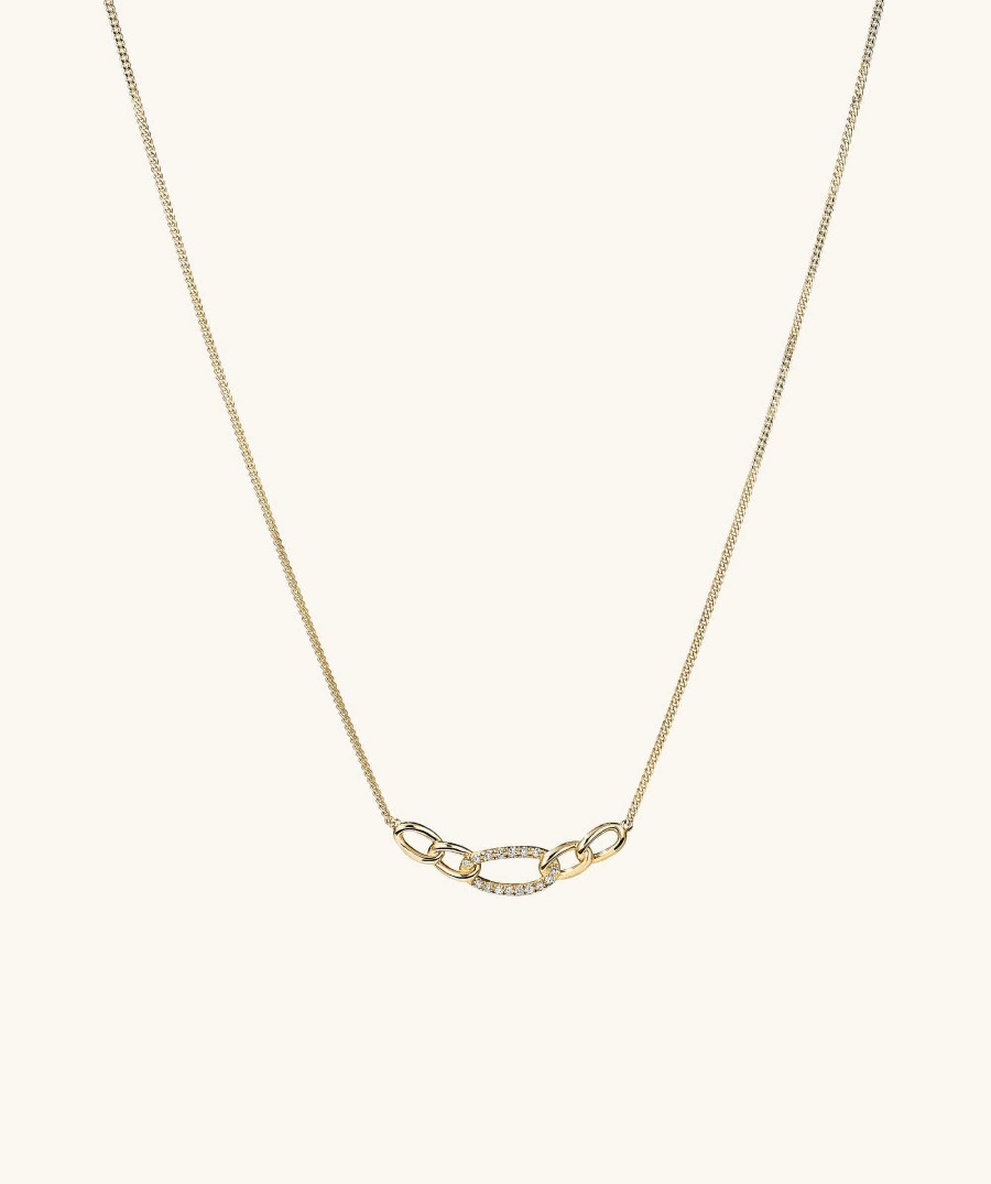 Necklaces | Mejuri Pav Diamond Oversized Curb Necklace