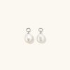 Earrings | Mejuri Organic Pearl Hoop Charms