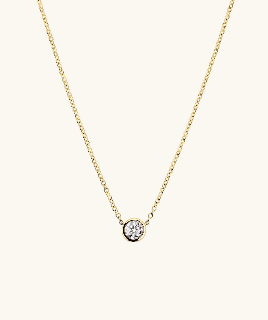 Necklaces | Mejuri Bezel Lab Grown Diamond Necklace 0.5 Ct