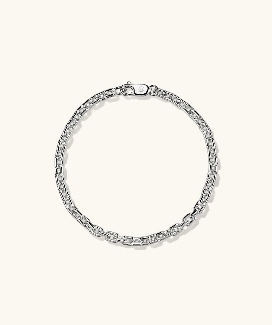 Bracelets | Mejuri Trace Rectangle Chain Bracelet