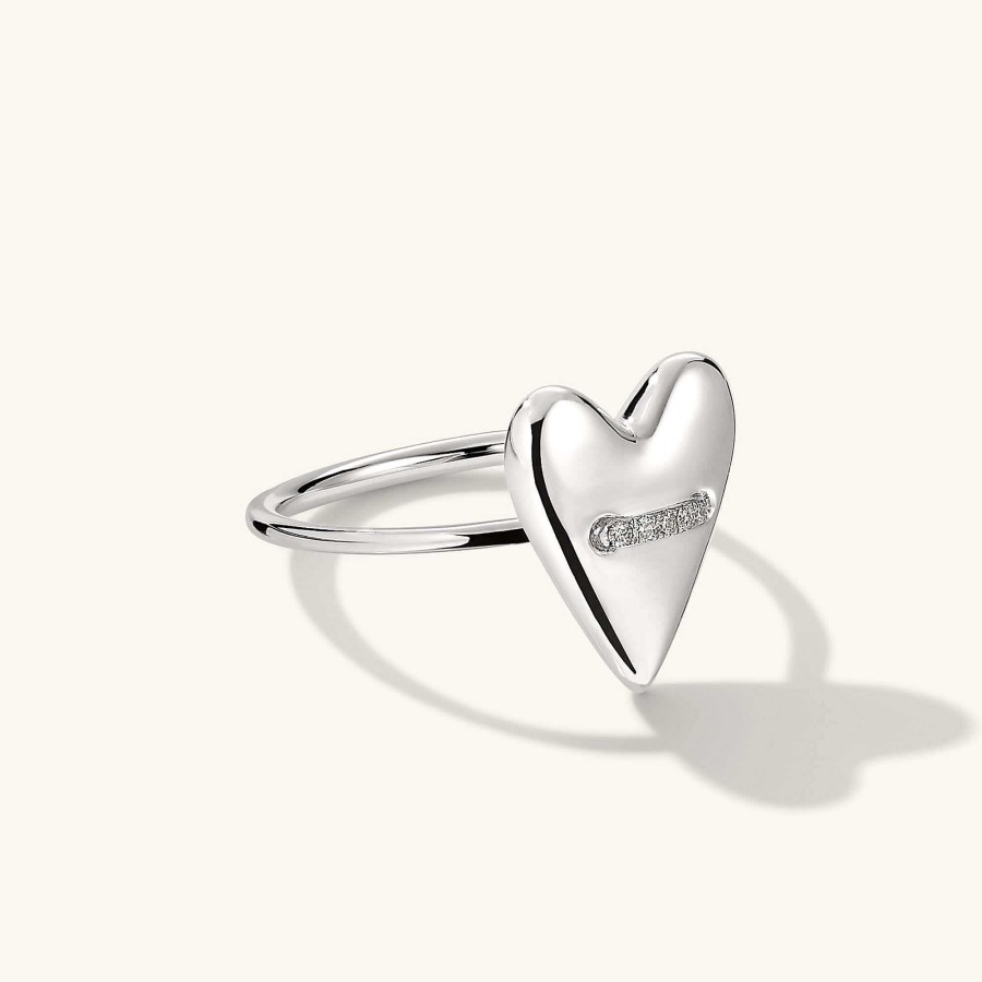 Rings | Mejuri Heart Pav Diamond Ring