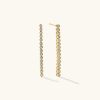 Earrings | Mejuri Bezel Lab Grown Diamond Long Tennis Earrings