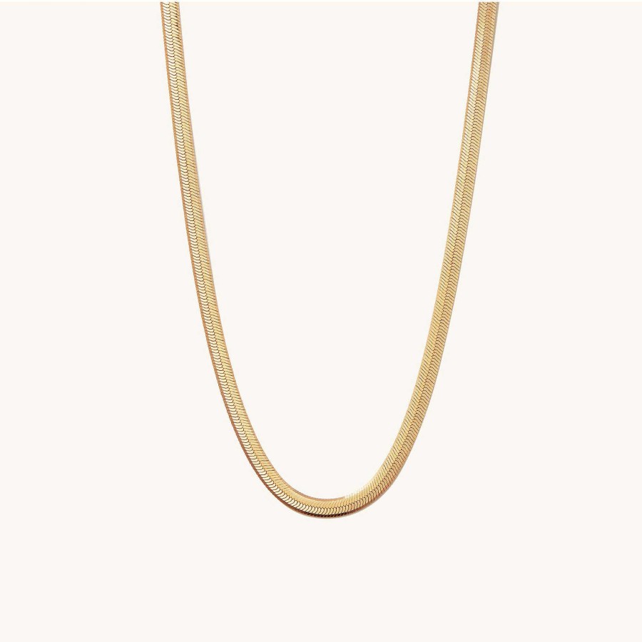 Necklaces | Mejuri Bold Herringbone Chain Necklace