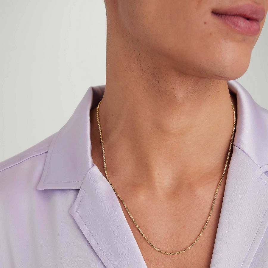 Necklaces | Mejuri Round Box Chain Necklace