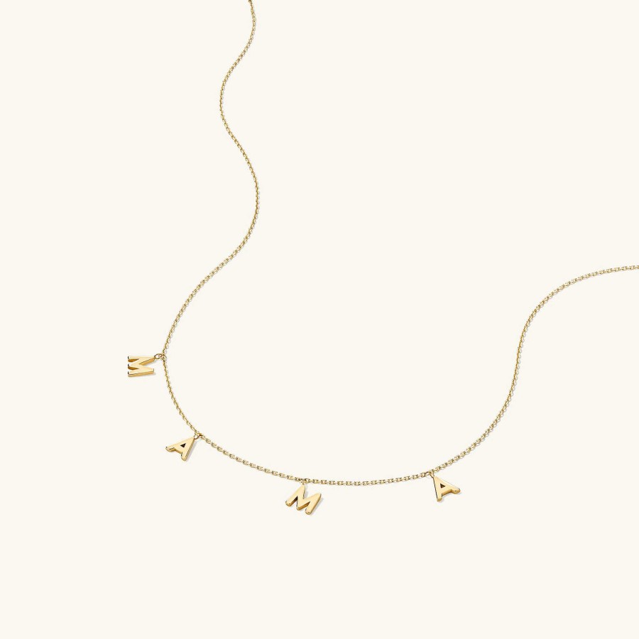 Necklaces | Mejuri Mama Letter Necklace