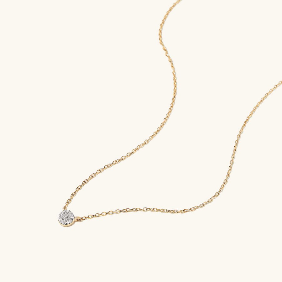 Necklaces | Mejuri Pav Diamond Round Necklace