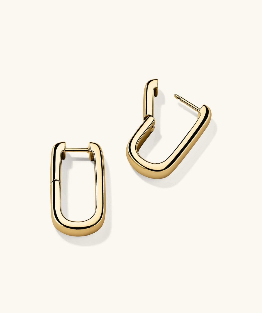 Earrings | Mejuri Chunky Large U Hoops