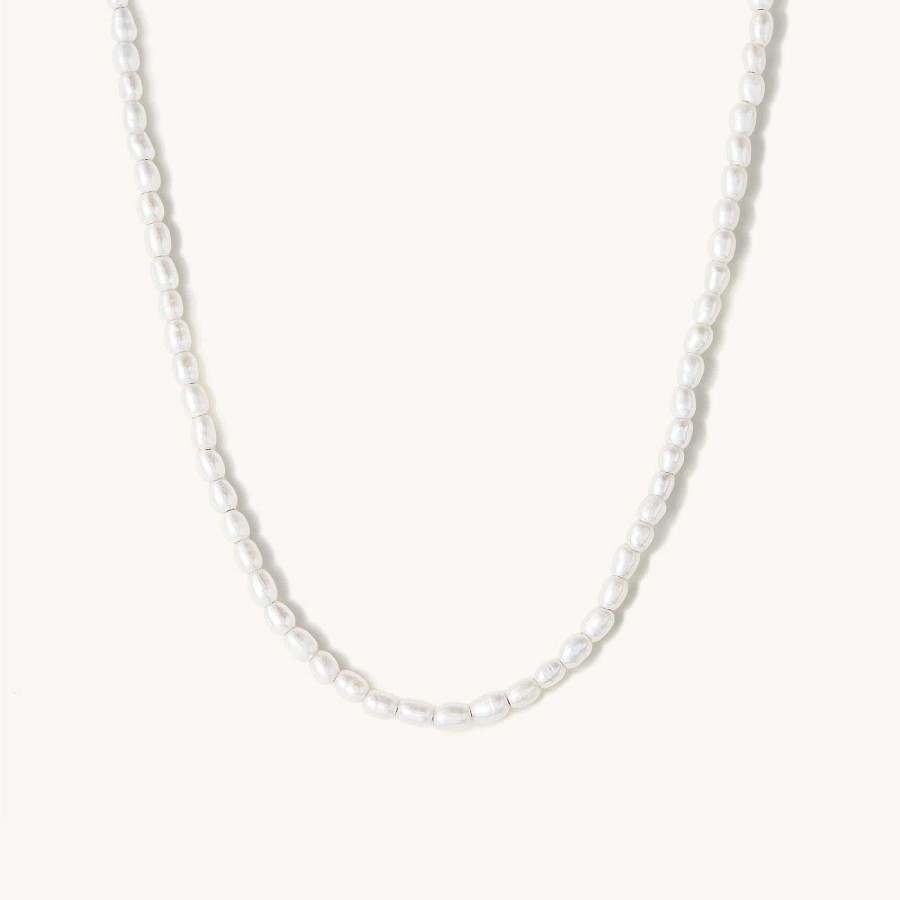 Necklaces | Mejuri Tiny Pearl Necklace