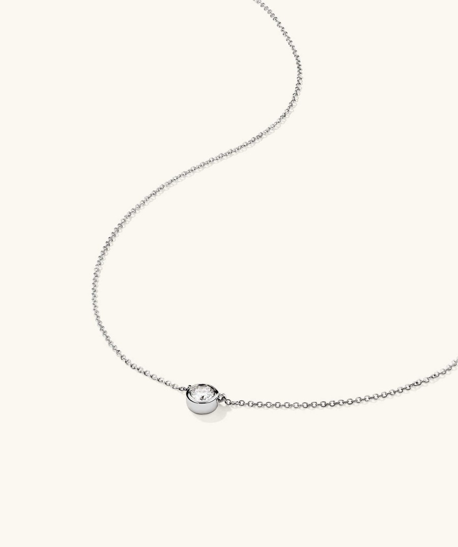 Necklaces | Mejuri Bezel Lab Grown Diamond Necklace 0.25 Ct