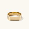 Rings | Mejuri Slim Rectangular Signet Ring