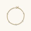 Bracelets | Mejuri Angled Gemstone Curb Chain Bracelet