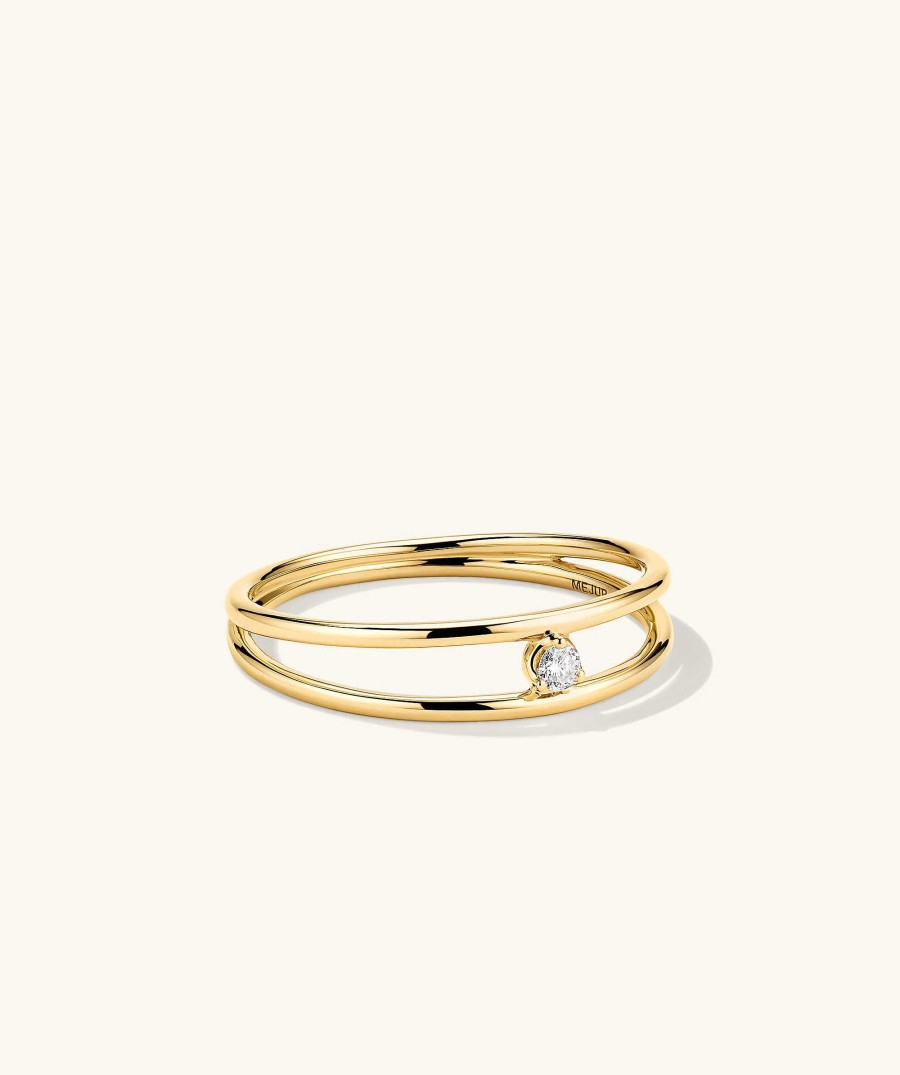 Rings | Mejuri Diamond Double Stacker Ring