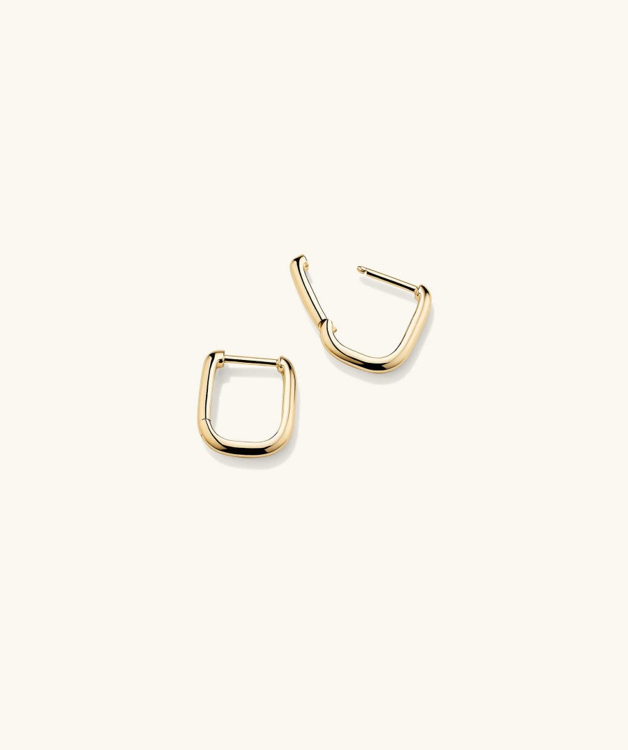 Earrings | Mejuri Huggie U Hoops