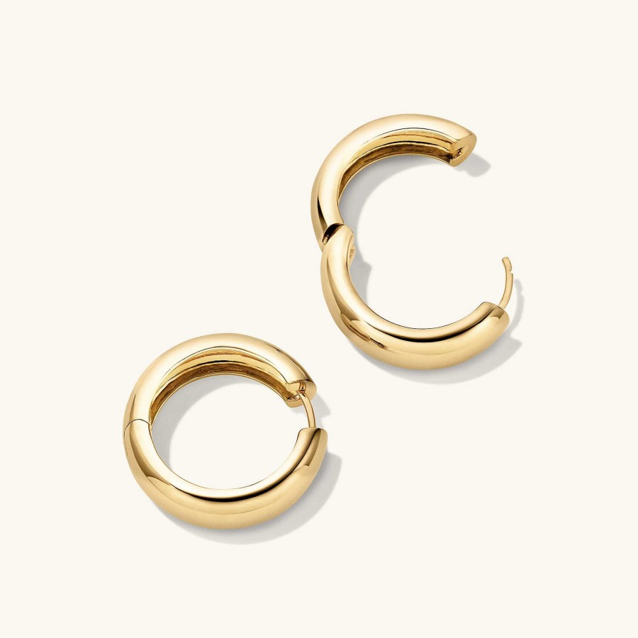 Earrings | Mejuri Chunky Large Hoops