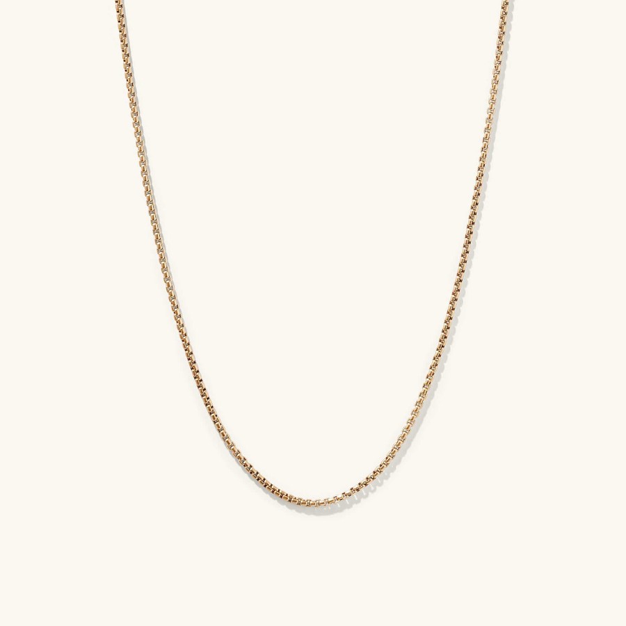 Necklaces | Mejuri Round Box Chain Necklace