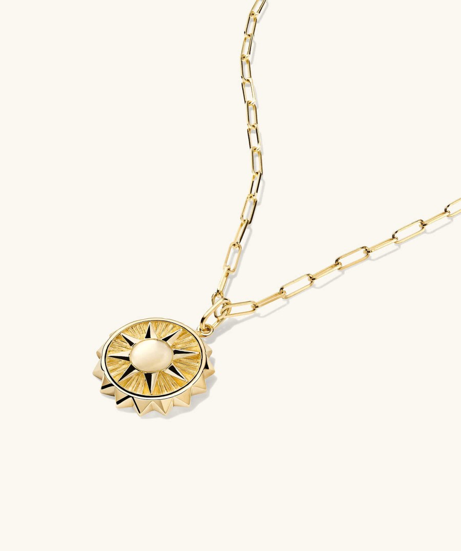 Necklaces | Mejuri Energy: Sun Coin Charm Pendant