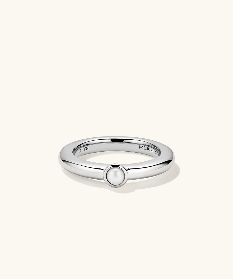 Rings | Mejuri Pearl Stacker Ring