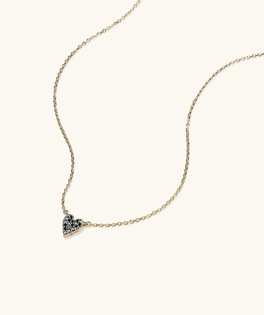 Necklaces | Mejuri Mini Heart Pav Diamond Necklace