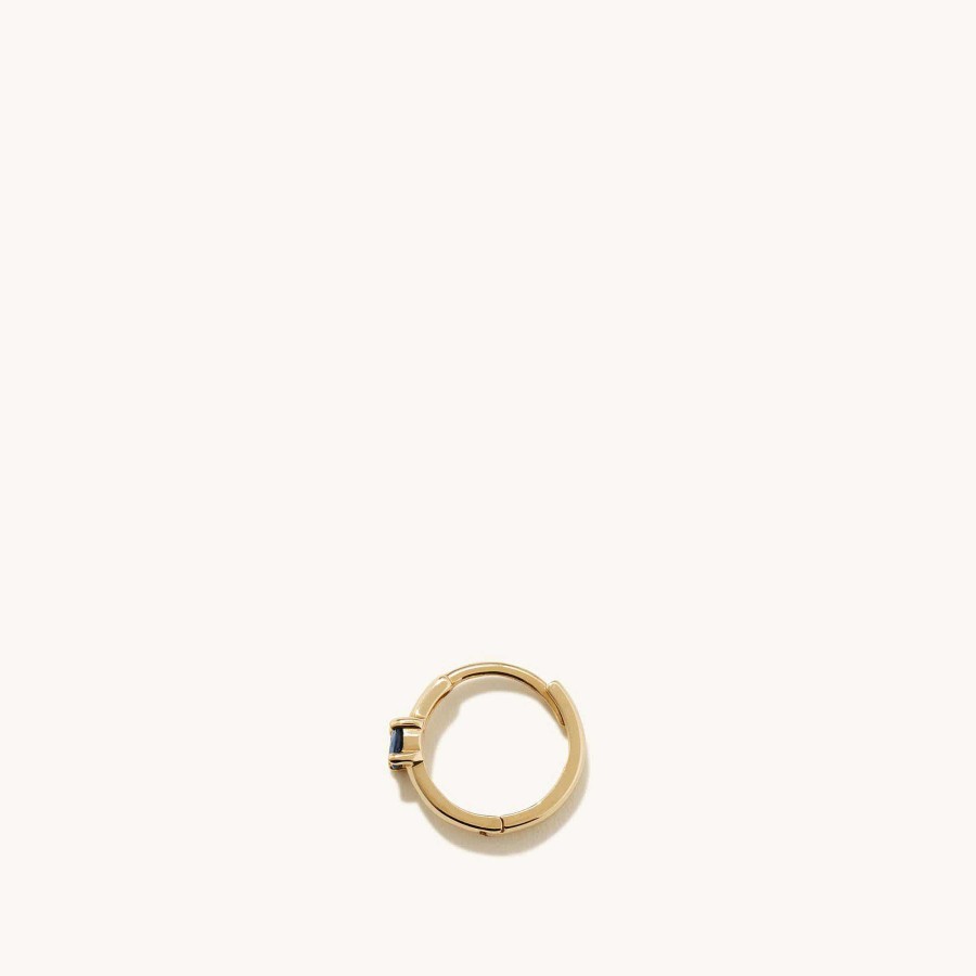 Earrings | Mejuri Single Colored Mini Hoop