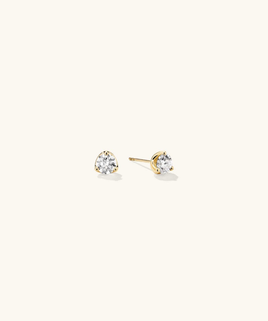 Earrings | Mejuri Lab Grown Diamond Round Studs 1 Tcw