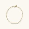 Bracelets | Mejuri Boyfriend Bold Pav Diamond Bar Bracelet